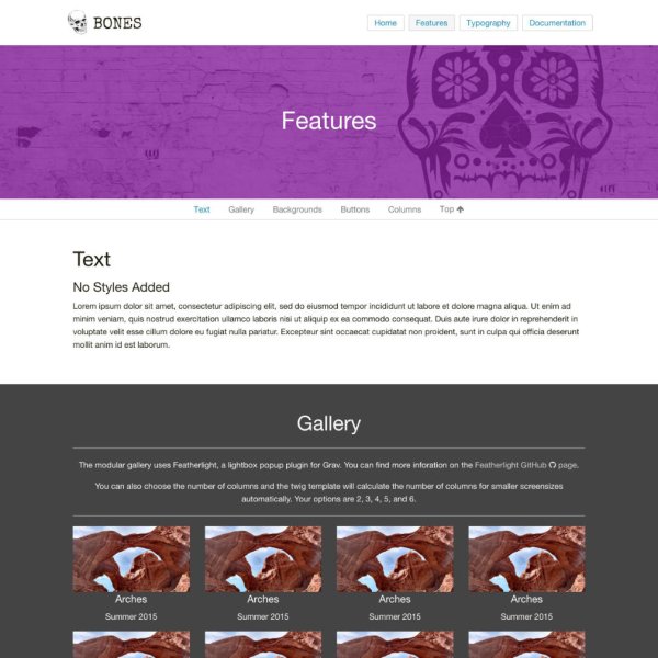 Bones Vanilla Site