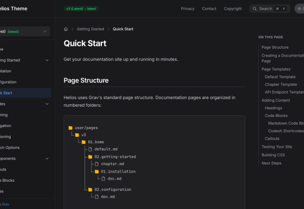 Quick Start Page