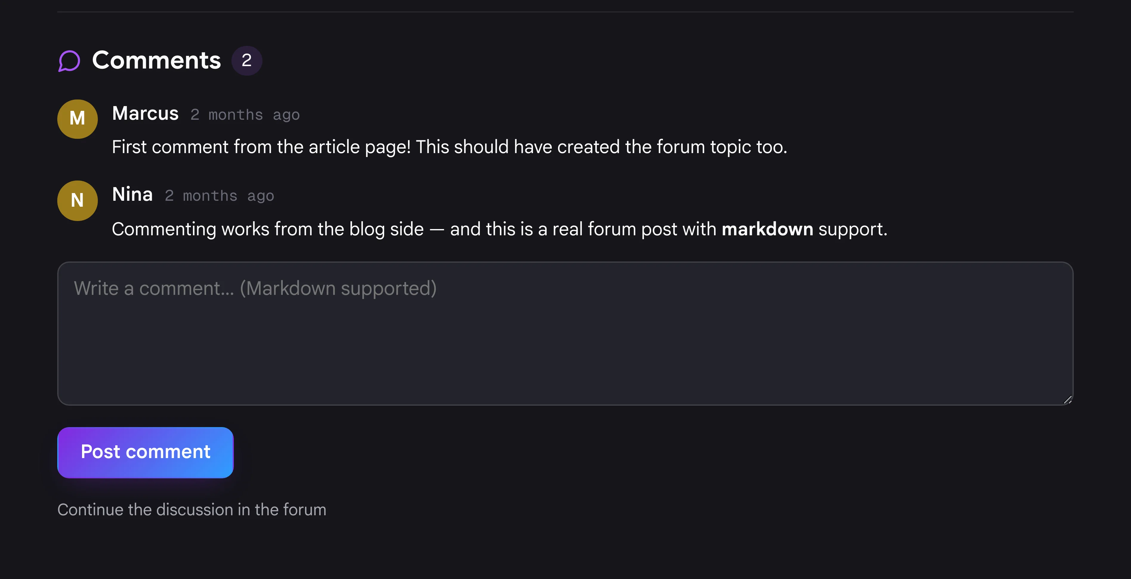 Comments