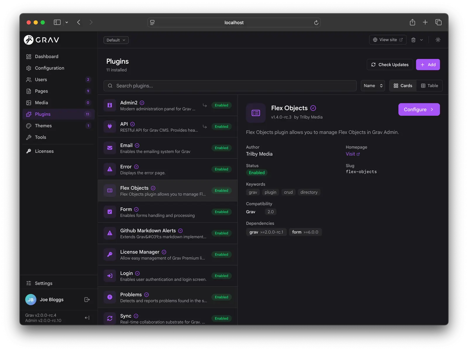 Admin2 Plugins